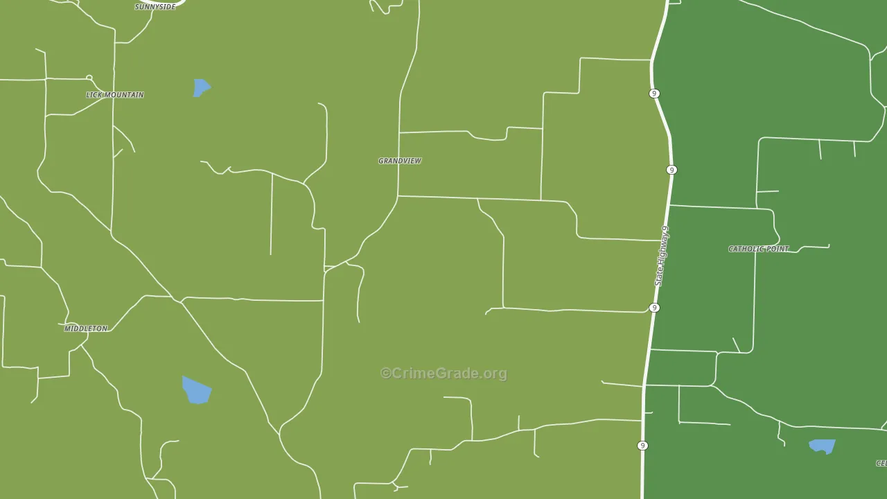 Catholic Point, AR Map of Assault Rates