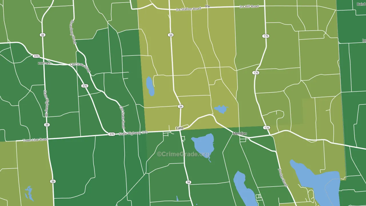 Cato, NY Map of Assault Rates