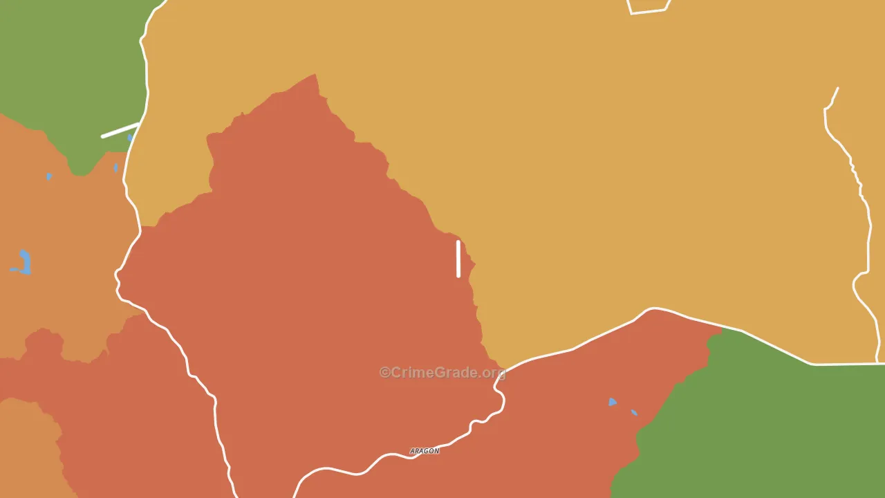 Catron County, NM Map of Assault Rates