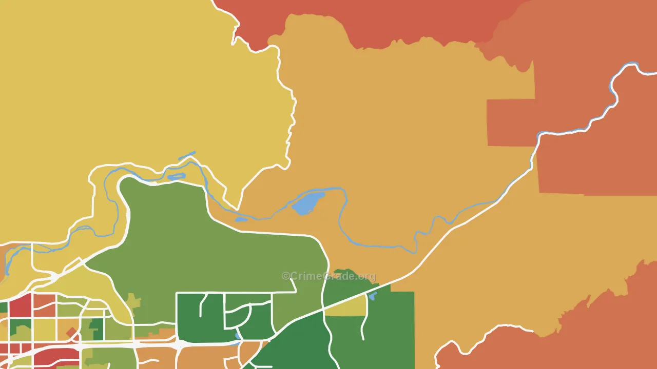 Cawelo, CA Map of Assault Rates