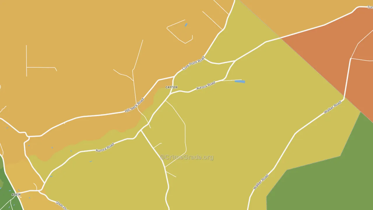 Cayton, NC Map of Assault Rates