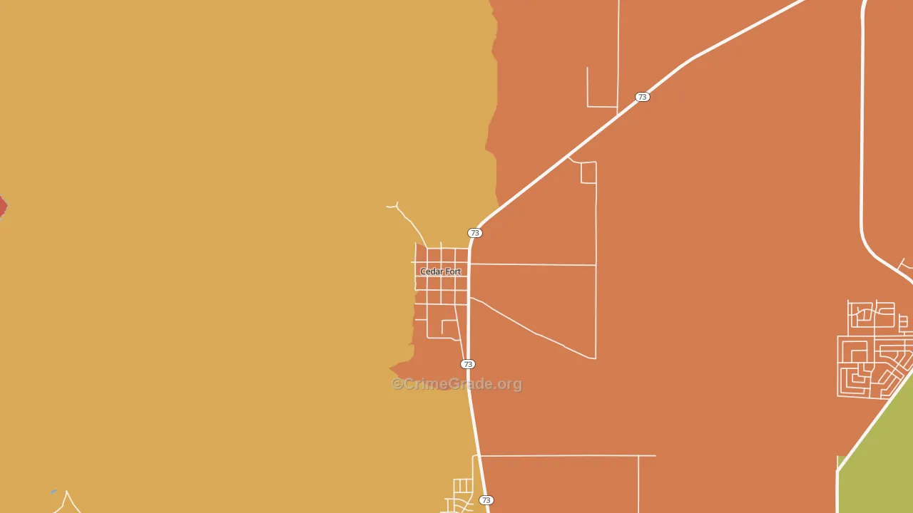 Cedar Fort, UT Map of Assault Rates