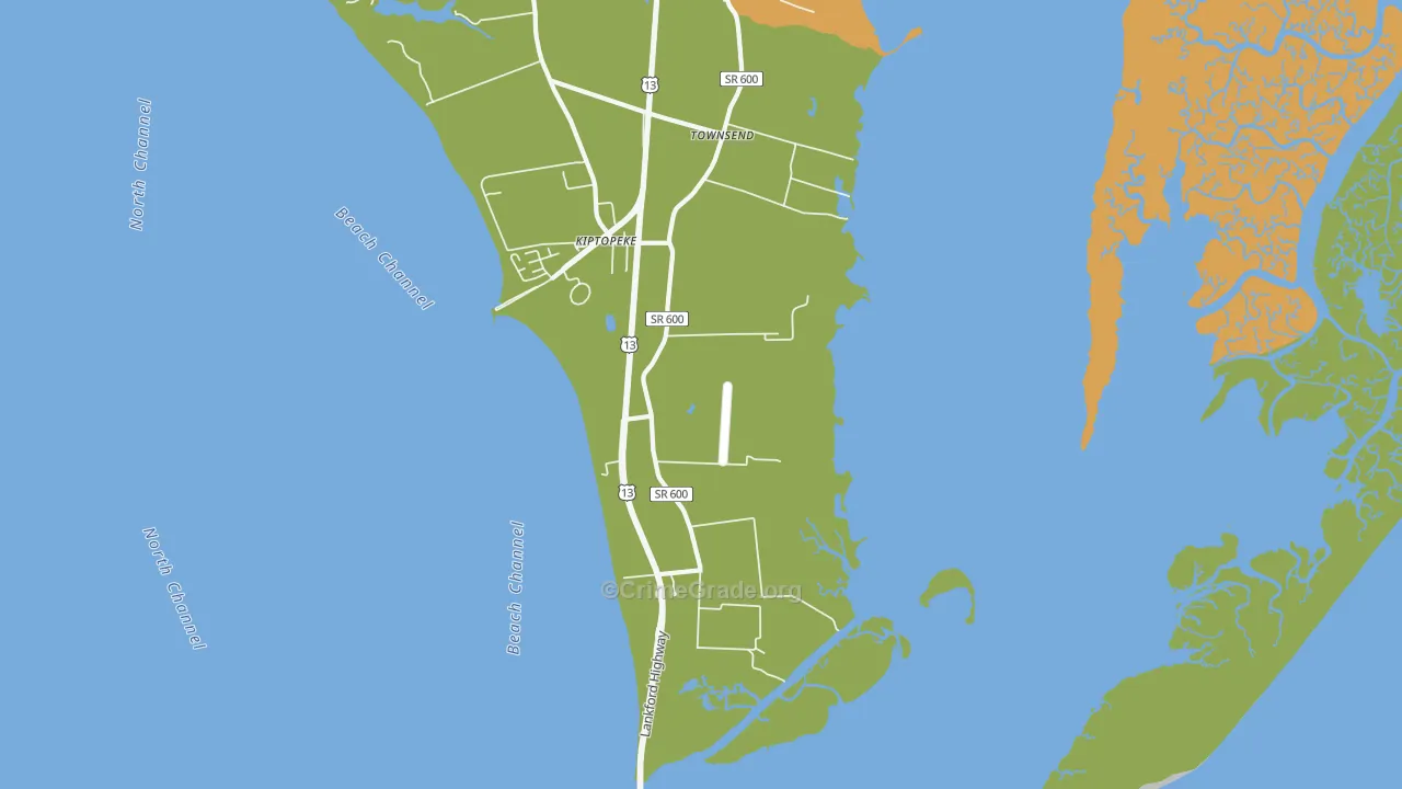 Cedar Grove, VA Map of Assault Rates