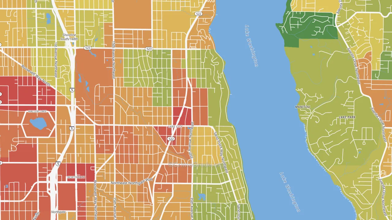 Cedar Park, Seattle, WA Map of Assault Rates