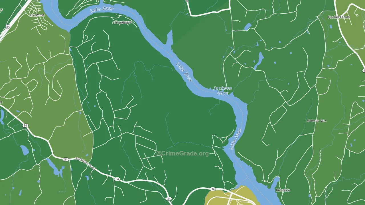 Cedarhurst, CT Map of Assault Rates