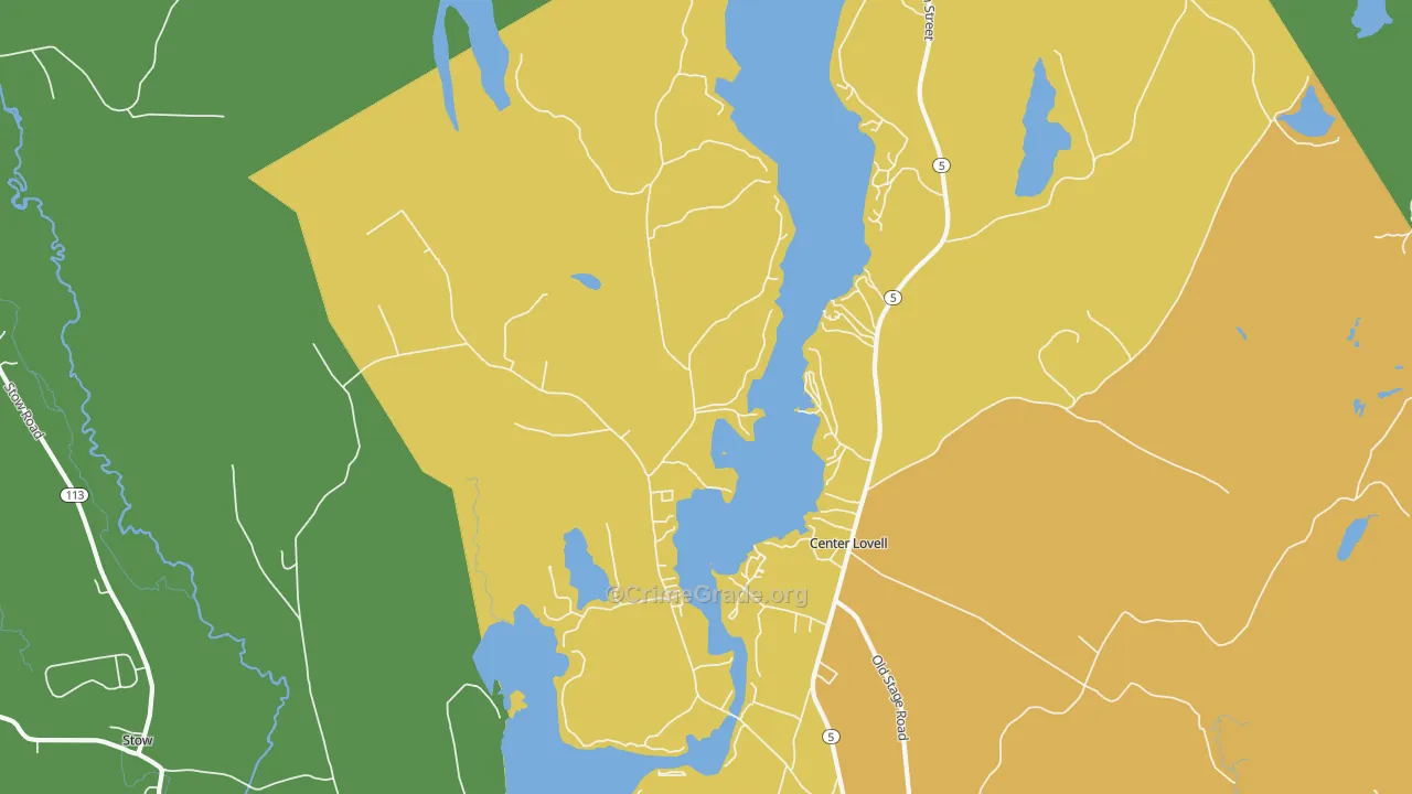 Center Lovell, ME Map of Assault Rates