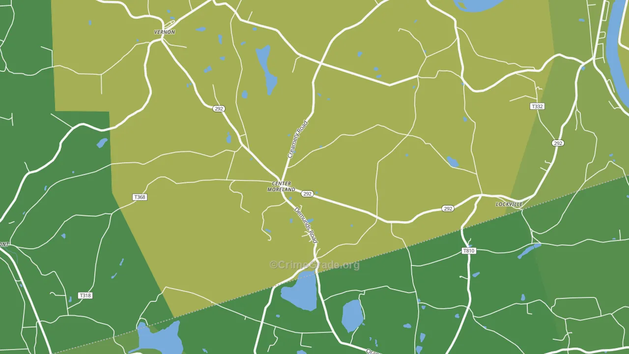 Center Moreland, PA Map of Assault Rates