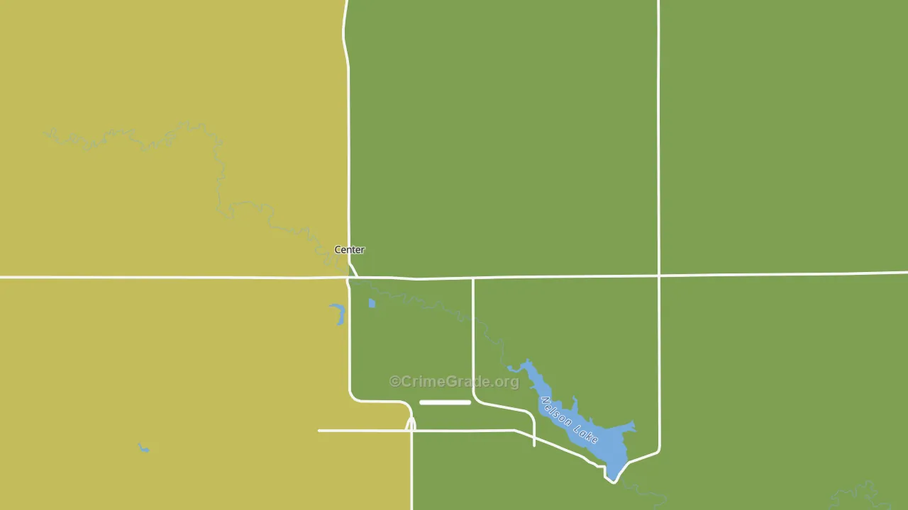 Center, ND Map of Assault Rates