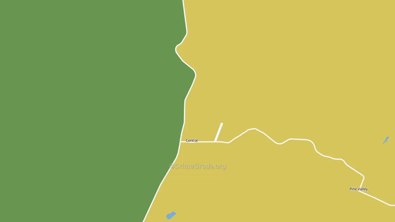 Central, UT Map of Assault Rates
