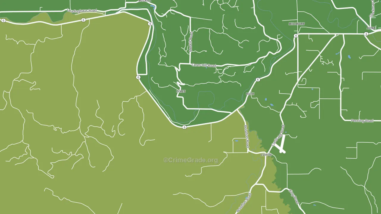 Ceres, WA Map of Assault Rates