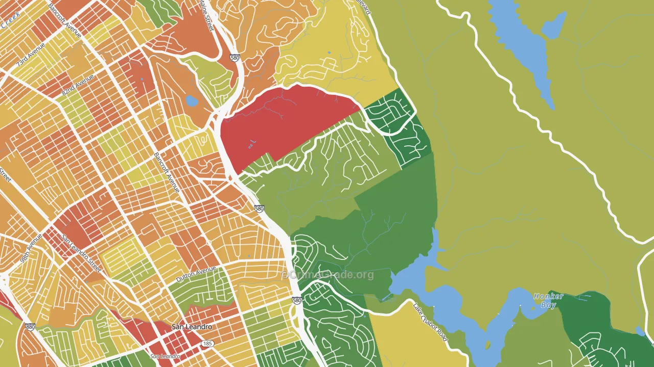Chabot Park, Oakland, CA Map of Assault Rates