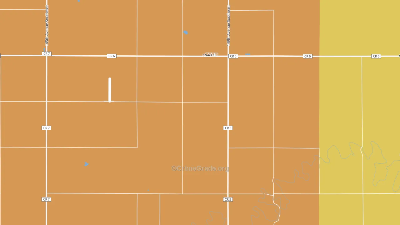 Chaffee, ND Map of Assault Rates