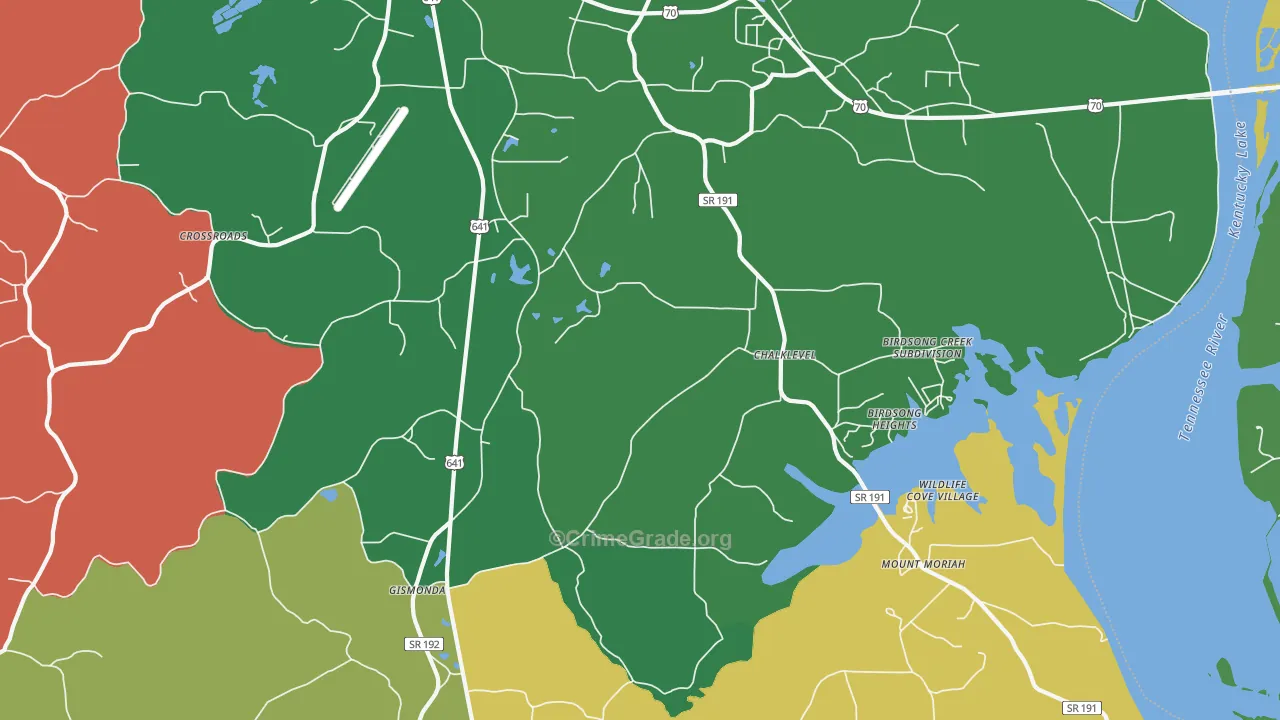 Chalklevel, TN Map of Assault Rates