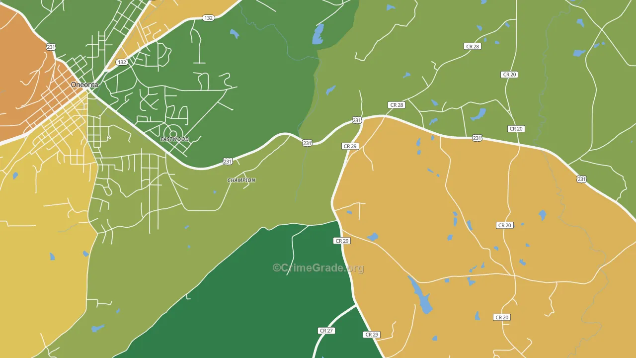 Champion, AL Map of Assault Rates