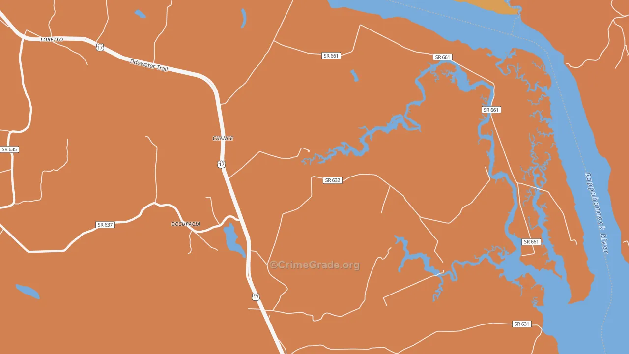 Chance, VA Map of Assault Rates