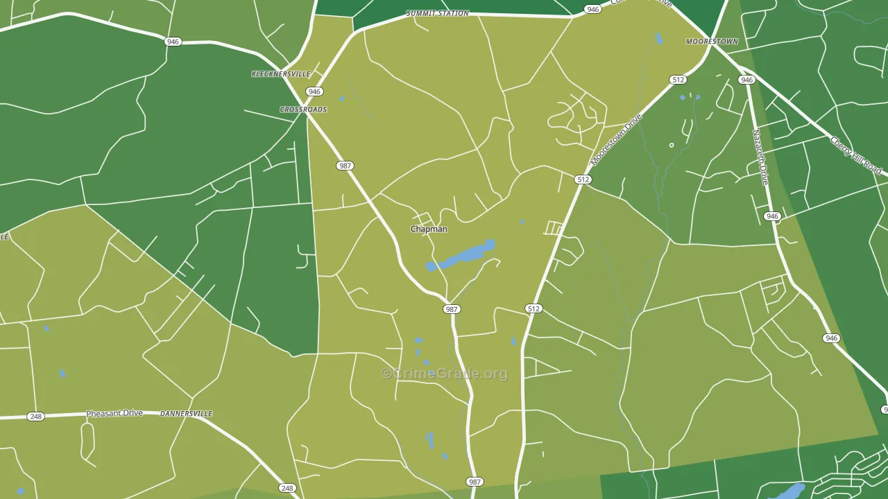 Chapman, PA Map of Assault Rates