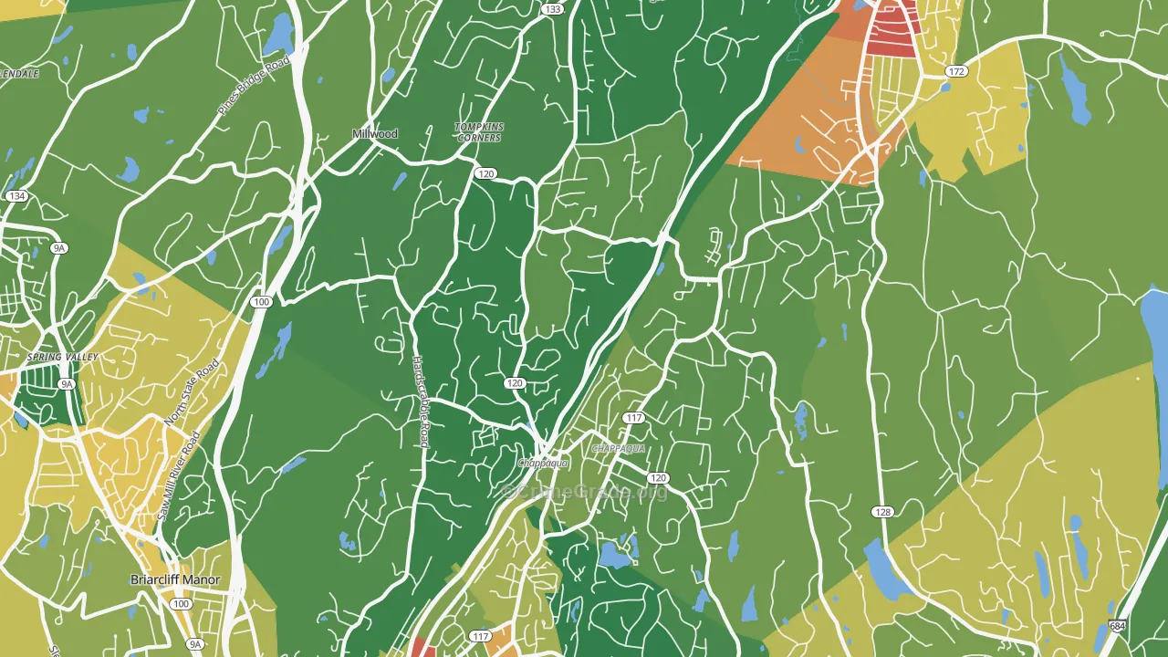 Chappaqua, NY Map of Assault Rates