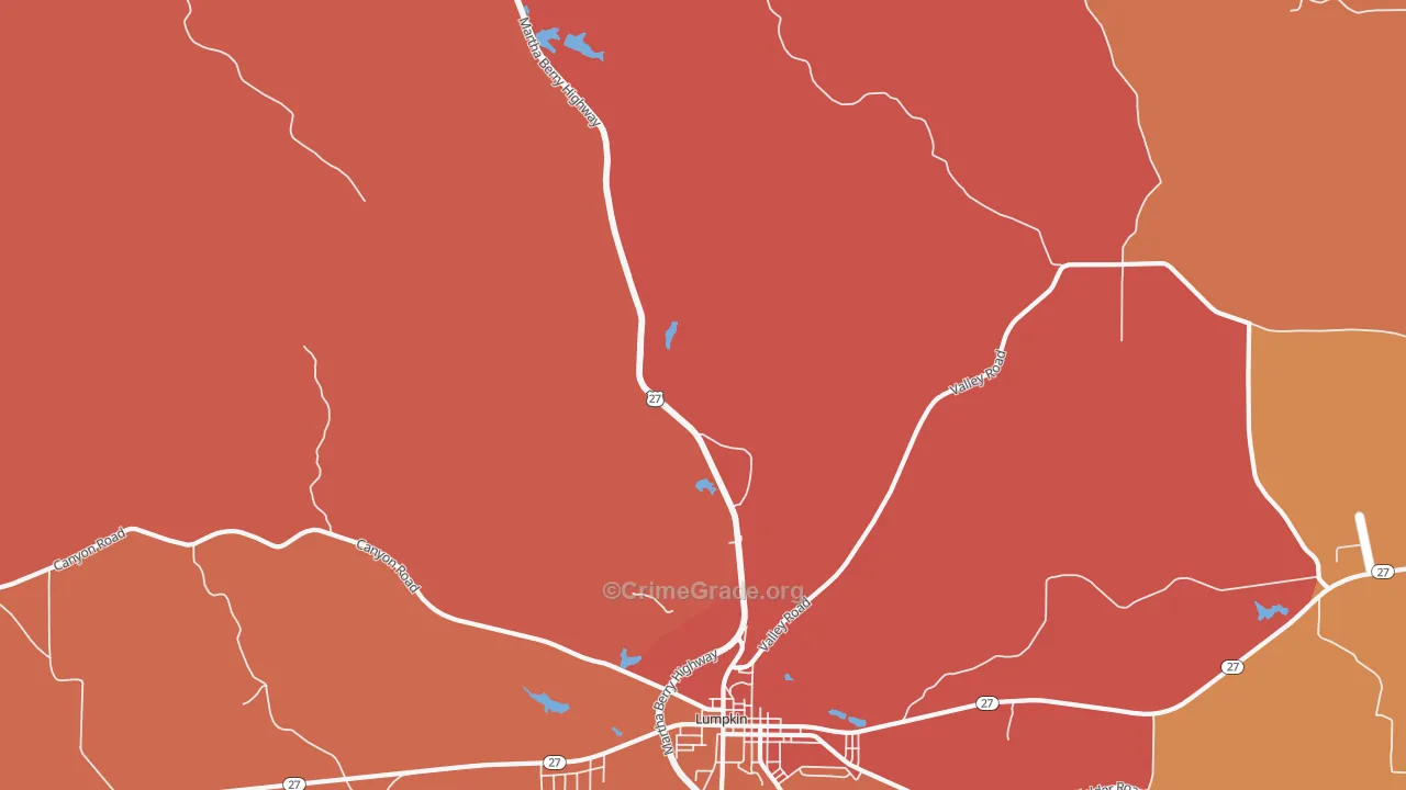 Charles, GA Map of Assault Rates