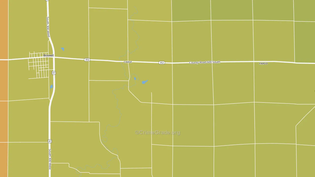Chase, IN Map of Assault Rates