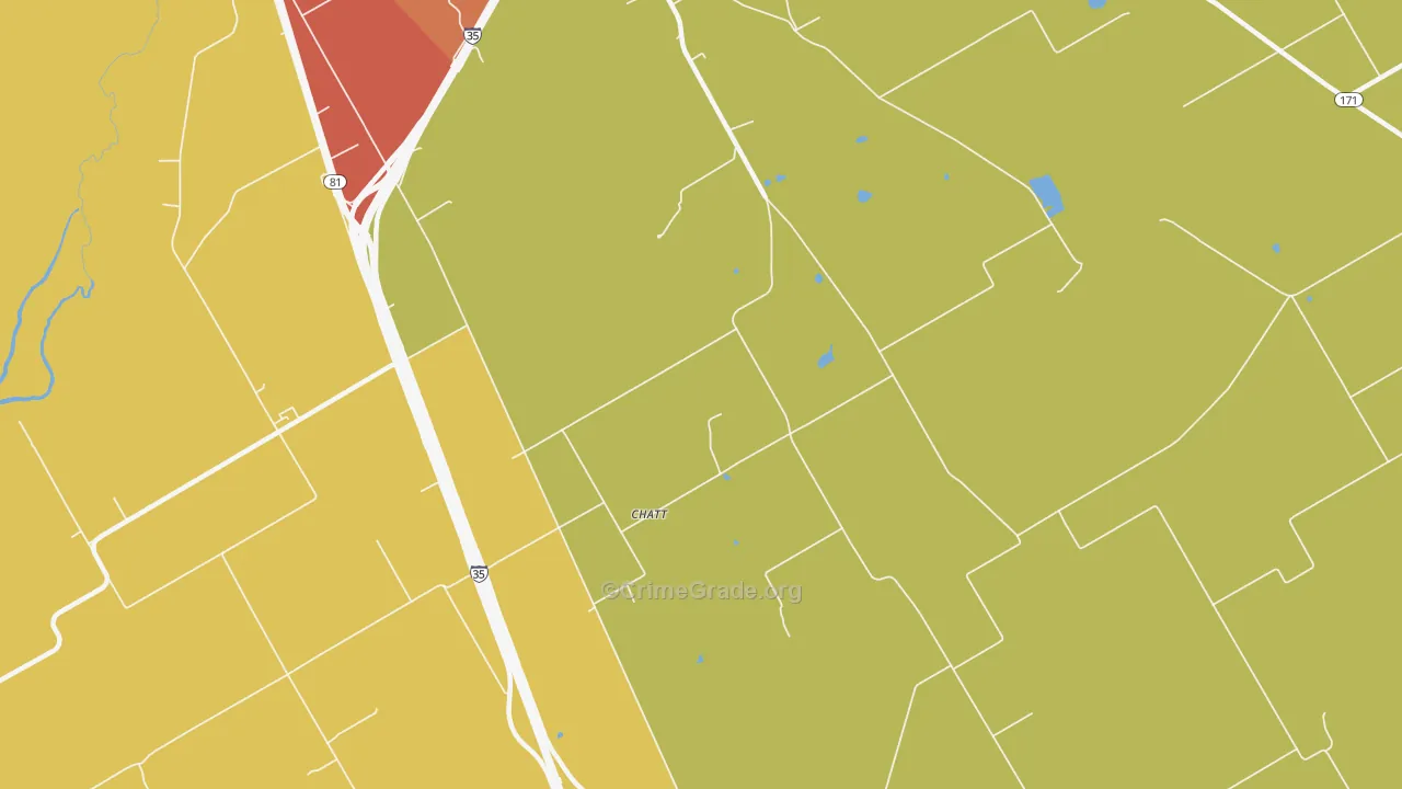 Chat, TX Map of Assault Rates