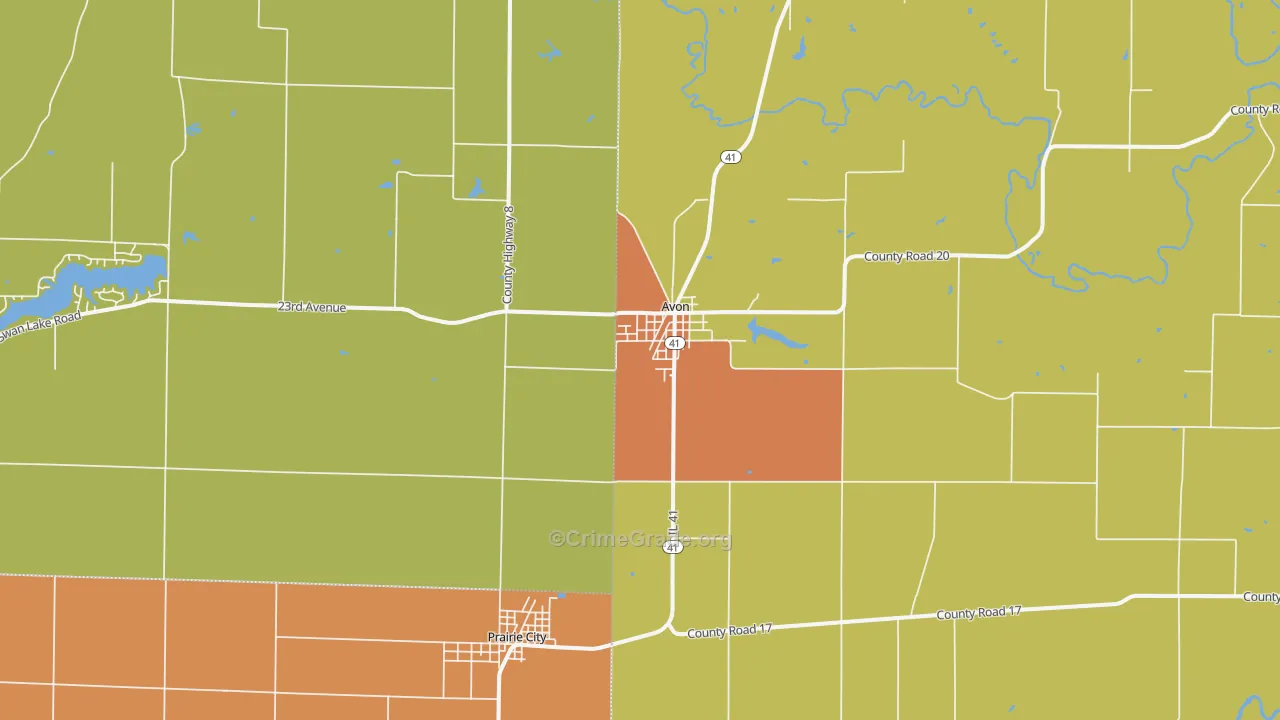 Checkrow, IL Map of Assault Rates