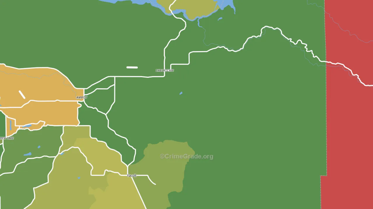Chelatchie, WA Map of Assault Rates