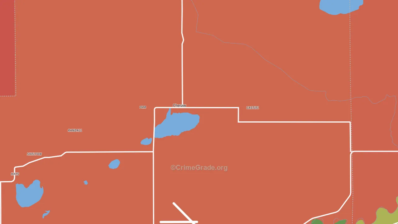 Cheraw, CO Map of Assault Rates