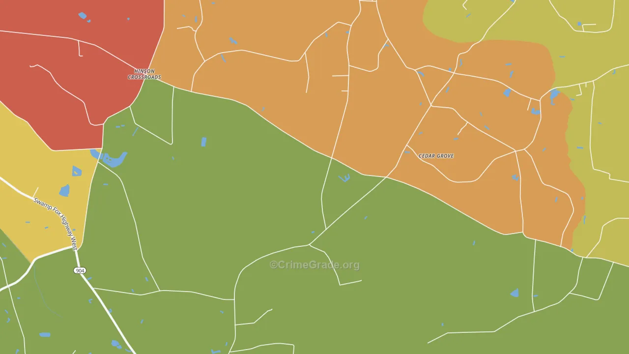 Cherry Grove, NC Map of Assault Rates