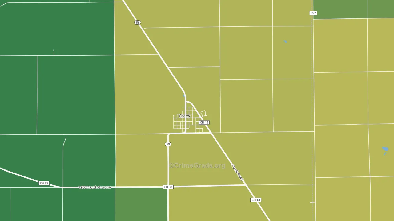 Cherry, IL Map of Assault Rates