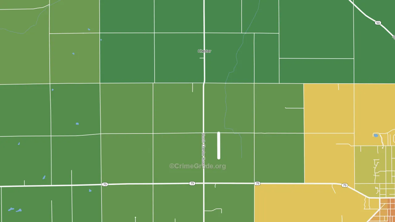 Chester, MI Map of Assault Rates