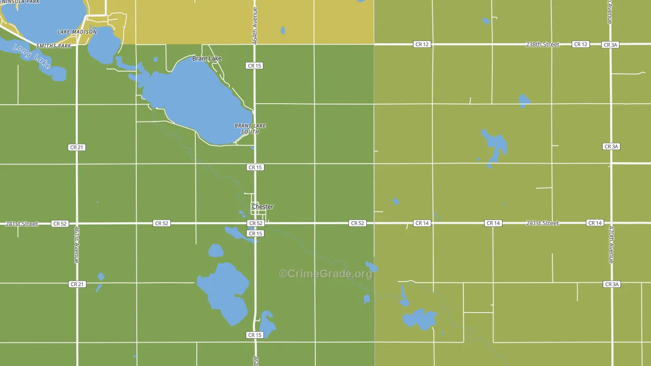 Chester, SD Map of Assault Rates