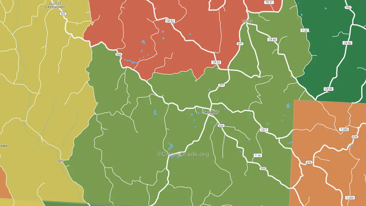 Chesterhill, OH Map of Assault Rates
