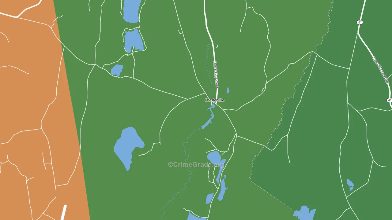 Chesterville, ME Map of Assault Rates