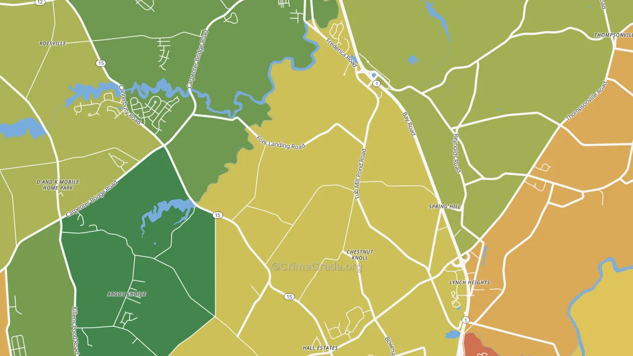 Chestnut Knoll, DE Map of Assault Rates