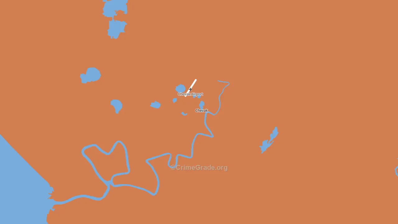 Chevak, AK Map of Assault Rates
