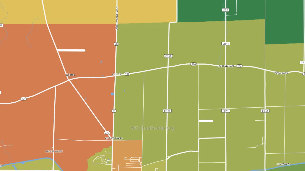 Childs, NY Map of Assault Rates