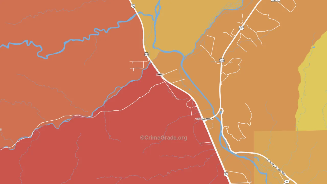 Chili, NM Map of Assault Rates