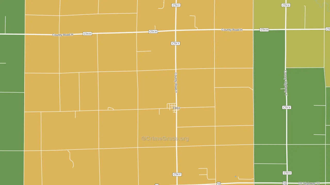 Chili, WI Map of Assault Rates