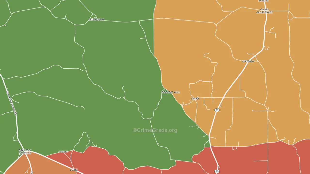 China, AL Map of Assault Rates