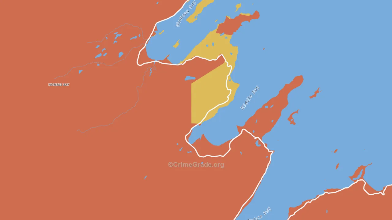 Chiniak, AK Map of Assault Rates