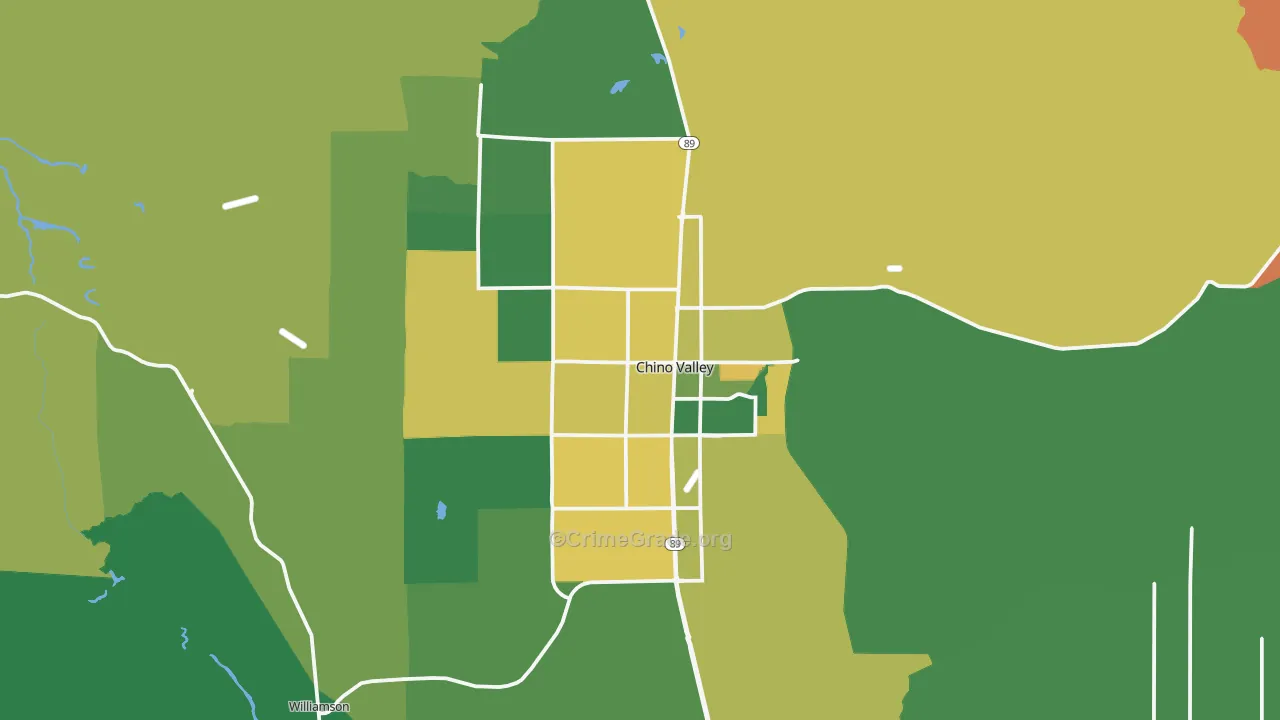 Chino Valley, AZ Map of Assault Rates