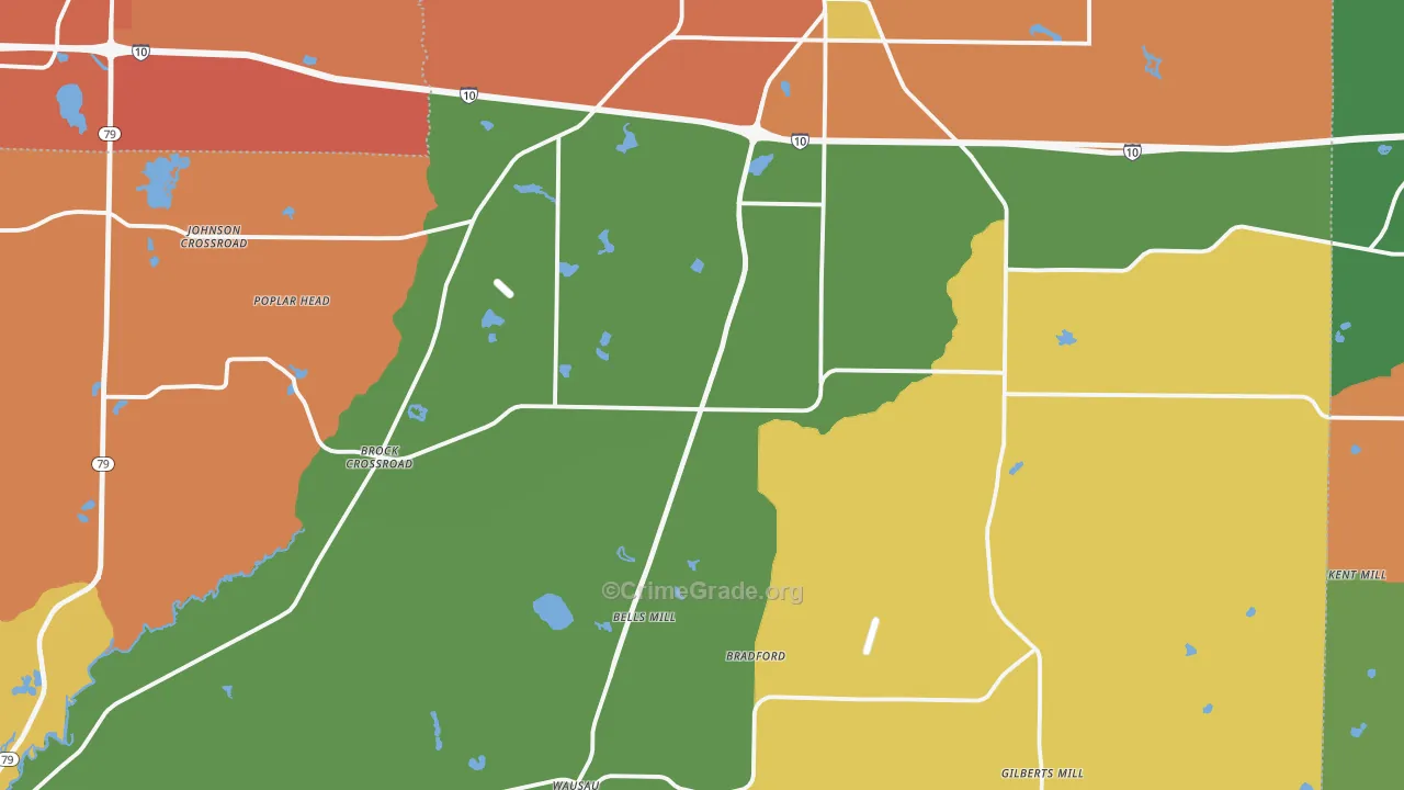 Chipley, FL Map of Assault Rates