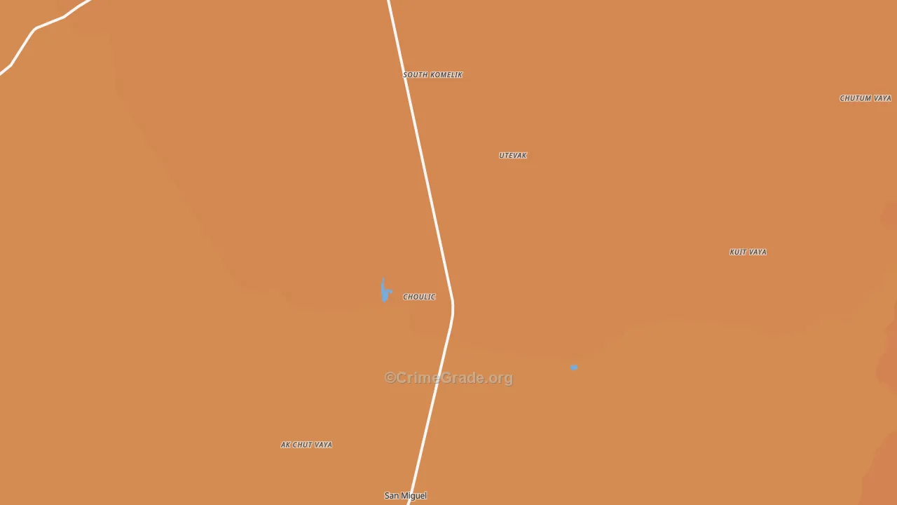 Choulic, AZ Map of Assault Rates