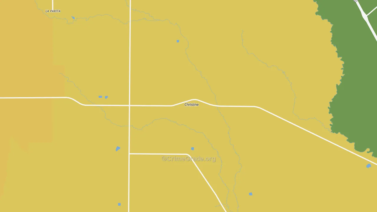Christine, TX Map of Assault Rates
