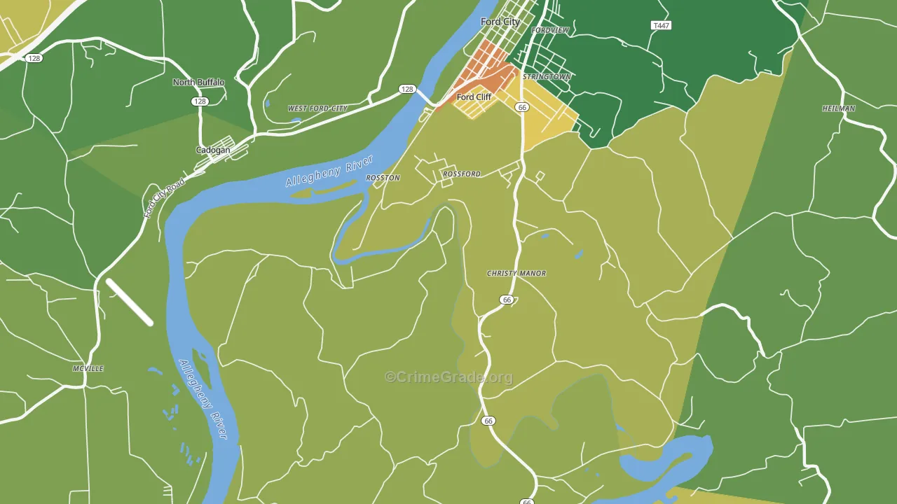 Christy Manor, PA Map of Assault Rates