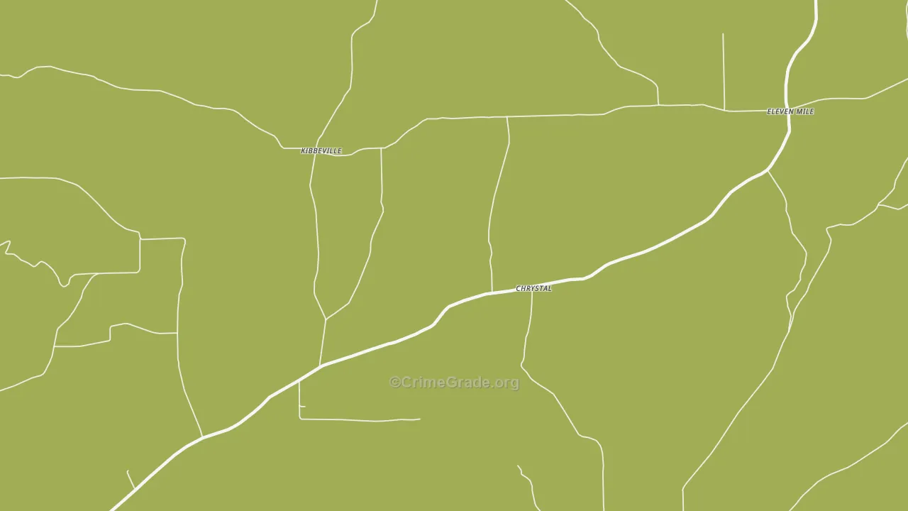 Chrystal, PA Map of Assault Rates