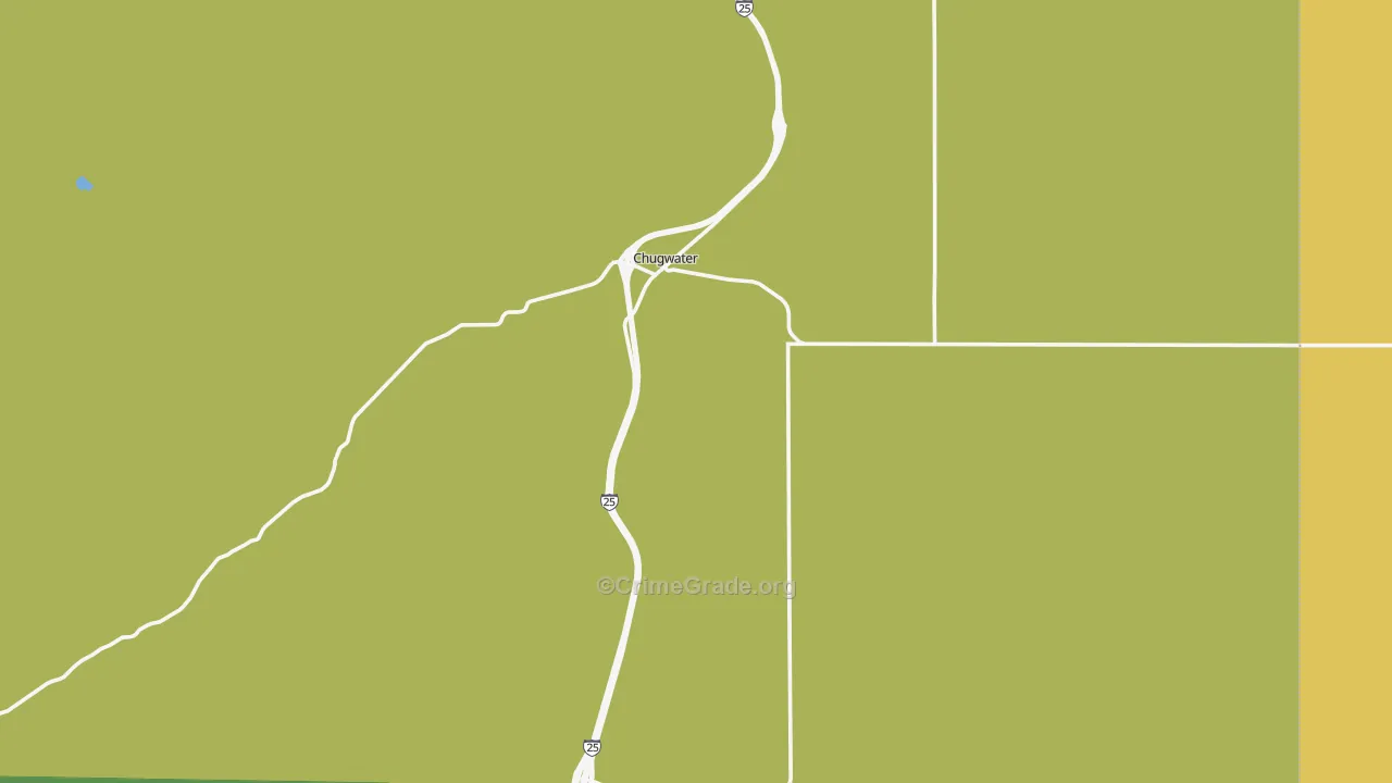 Chugwater, WY Map of Assault Rates