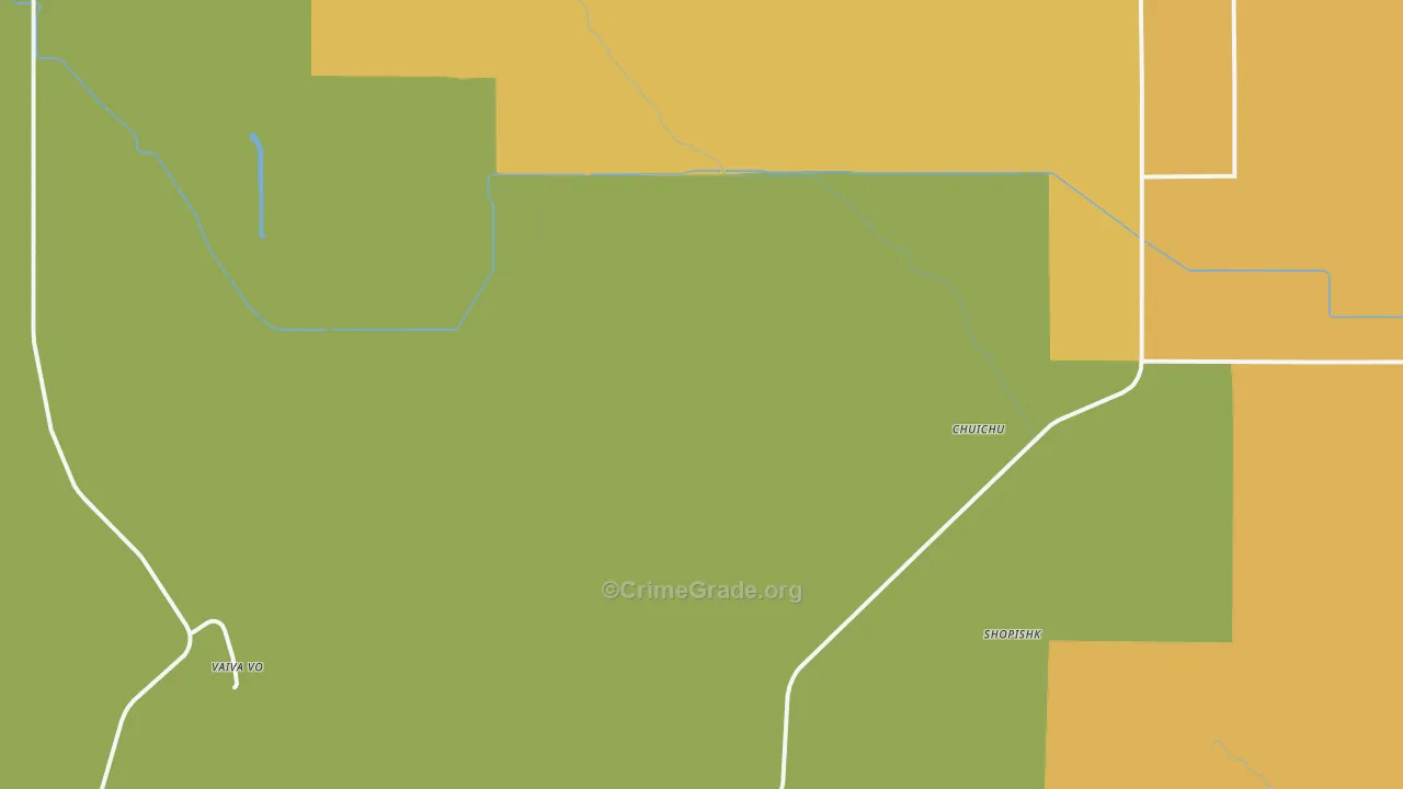Chuichu, AZ Map of Assault Rates
