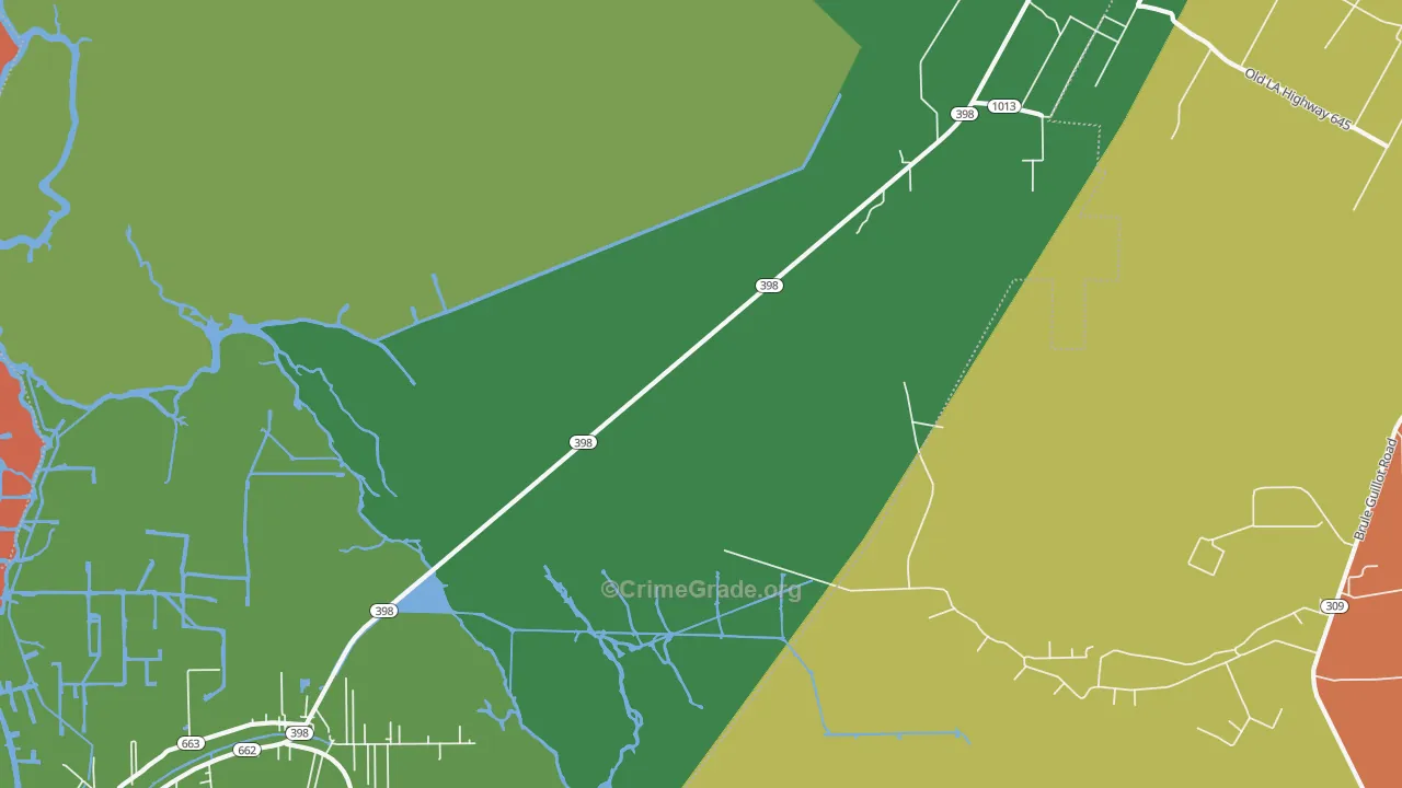 Chula, LA Map of Assault Rates