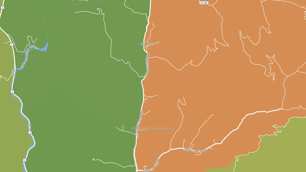 Chumstick, WA Map of Assault Rates